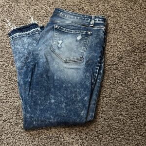 KanCan Blue Distressed Skinny Jeans